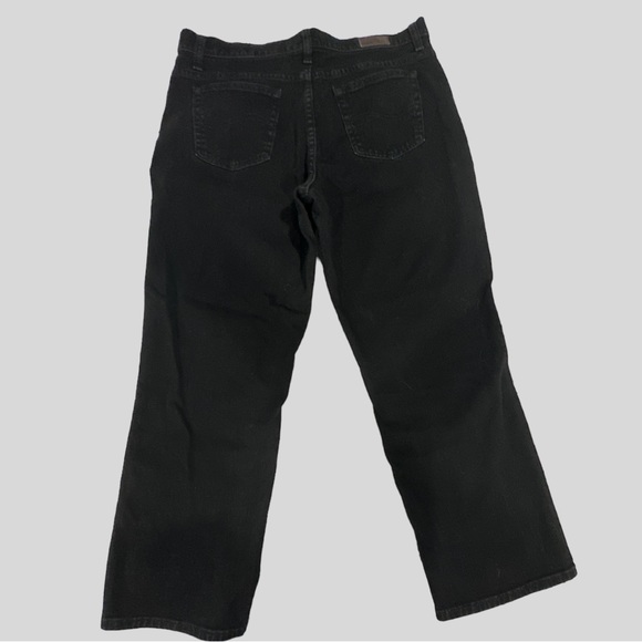 Lee Relaxed at the Waist Straight Leg Black Jeans  14 Short - Picture 4 of 16